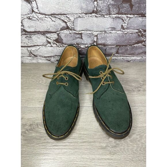 Doc Dr. Martens Green Suede Leather Oxfords Shoes Men’s Sz 10M US/43EU England main image 8